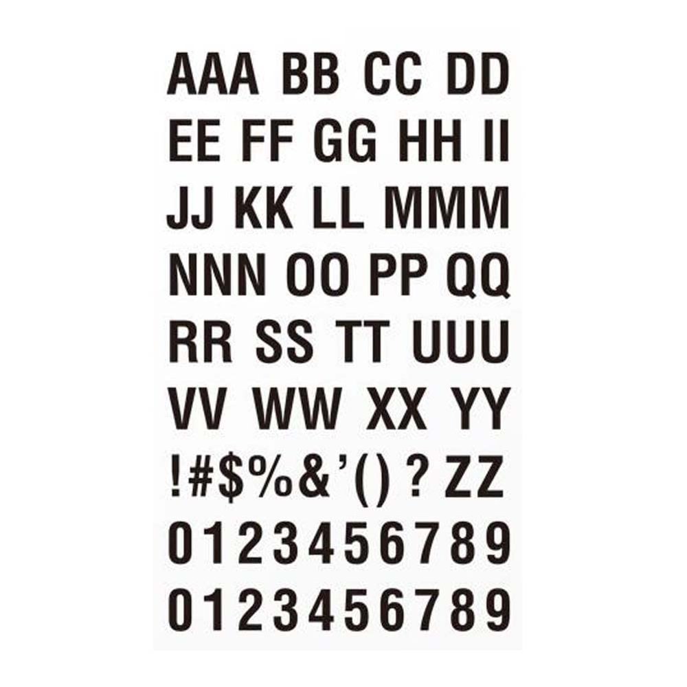 UYUME Temporary Tattoo, 2 Sheets Alphabet Uppercase Letter Stickers, Black