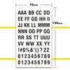 UYUME Temporary Tattoo, 2 Sheets Alphabet Uppercase Letter Stickers, Black view 2