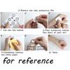 UYUME Temporary Tattoo, 2 Sheets Alphabet Uppercase Letter Stickers, Black view 3