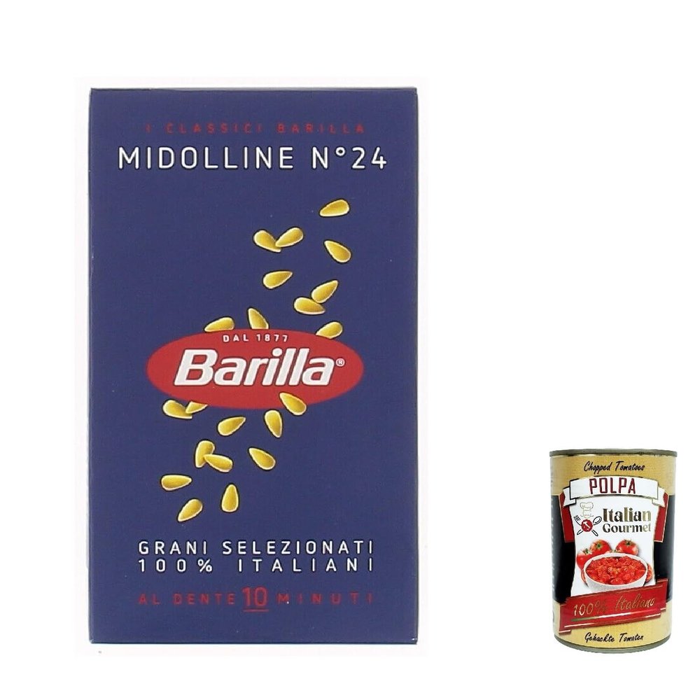 Italian Gourmet Midolline Pasta Noodles No. 24, Small Format, 20 x 500 g