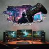 tjapalo p80x 3D Gamer Wall Decal for Kids' Room, Personalized Gaming Decor, W63 x H31 cm view 3
