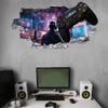 tjapalo p80x 3D Gamer Wall Decal for Kids' Room, Personalized Gaming Decor, W63 x H31 cm view 4