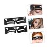 POPETPOP 6-Piece Eyebrow Makeup Rulers and Creative Stencils for Precise Drawing view 2