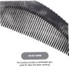 POPETPOP 1-Piece Black Water Buffalo Horn Comb, Wide-Tooth Anti-Static Hair and Scalp Massage Comb view 2