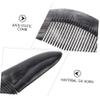 POPETPOP 1-Piece Black Water Buffalo Horn Comb, Wide-Tooth Anti-Static Hair and Scalp Massage Comb view 4