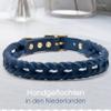 FREUDENTIER Braided Leather Dog Collar - Handmade in Holland - AlsterTwist Collection from 100% Fat Leather (35cm 41cm Neck Size, Royal Blue) view 2