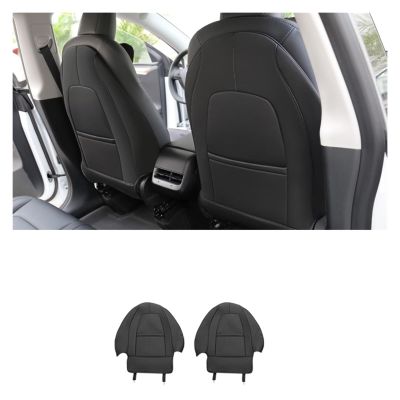 3D Car Seat Back Anti-Kick Pads, 2-Piece Set, Compatible with Tesla Model Y/3 2021–2022