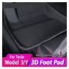 3D Car Seat Back Anti-Kick Pads, 2-Piece Set, Compatible with Tesla Model Y/3 2021–2022 view 2
