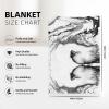 ASEELO 152 x 102 cm Black and White Marble Fleece Blanket for Sofa, Bed, Couch and Travel view 3
