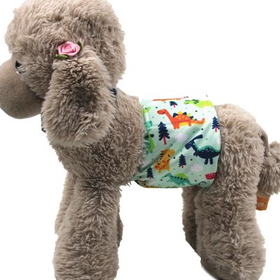 ulafbwur Dog Diapers, Belly Bands, Eco-Friendly, Waterproof, Light Green, Size M
