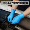 TITANflex Disposable Nitrile Gloves, Heavy-Duty, Blue, Size L, Box of 100, 6 mil, Fully Textured, Powder-Free, Latex-Free view 3