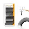 NAGARAKU 7D W Lashes, 0.07 D, 8–15 mm, Russian Premade Fans, Matte Black view 1