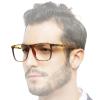 OCCI CHIARI Men's Tortoiseshell Reading Glasses with Blue-Light Lenses view 1