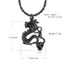 Dragon Cremation Ash Urn Necklace in Stainless Steel view 2