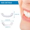 Flipped Warmth 2 Pairs Snap-On Veneers, Temporary Upper and Lower Cosmetic Teeth view 3