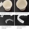 Flipped Warmth 2 Pairs Snap-On Veneers, Temporary Upper and Lower Cosmetic Teeth view 4