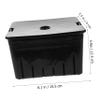 Professional Plastic Turtle Incubation Box, Black view 3