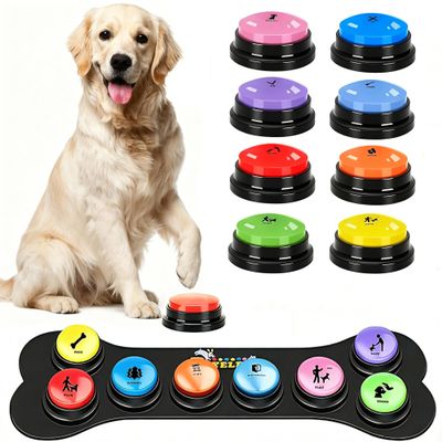8-Piece Recordable Talking Dog Button Starter Set