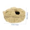 Small Resin Reptile Hide Cave, Khaki view 3