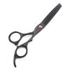 Hair-Cutting Scissors, 5.5/6-Inch Barber Scissors, Straight-Cut and Thinning Scissors, Black, Hair-Cutting Set (Color: 6-Inch Blue Set) view 2