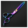 Hair Cutting Scissors, 15.2 cm, Rainbow, Thinning Cut view 1