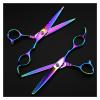 Hair Cutting Scissors, 15.2 cm, Rainbow, Thinning Cut view 4