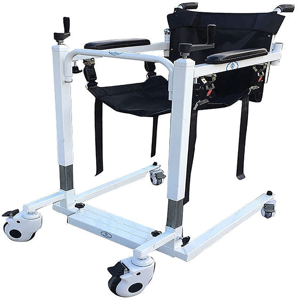 Patient Lift Wheelchair Transfer Aid with Padded Seat, 220 lb