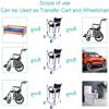 Patient Lift Wheelchair Transfer Aid with Padded Seat, 220 lb view 3