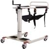 Steel Transport Wheelchair and Patient Transfer Lift with Padded Seat view 2