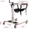 Steel Transport Wheelchair and Patient Transfer Lift with Padded Seat view 4