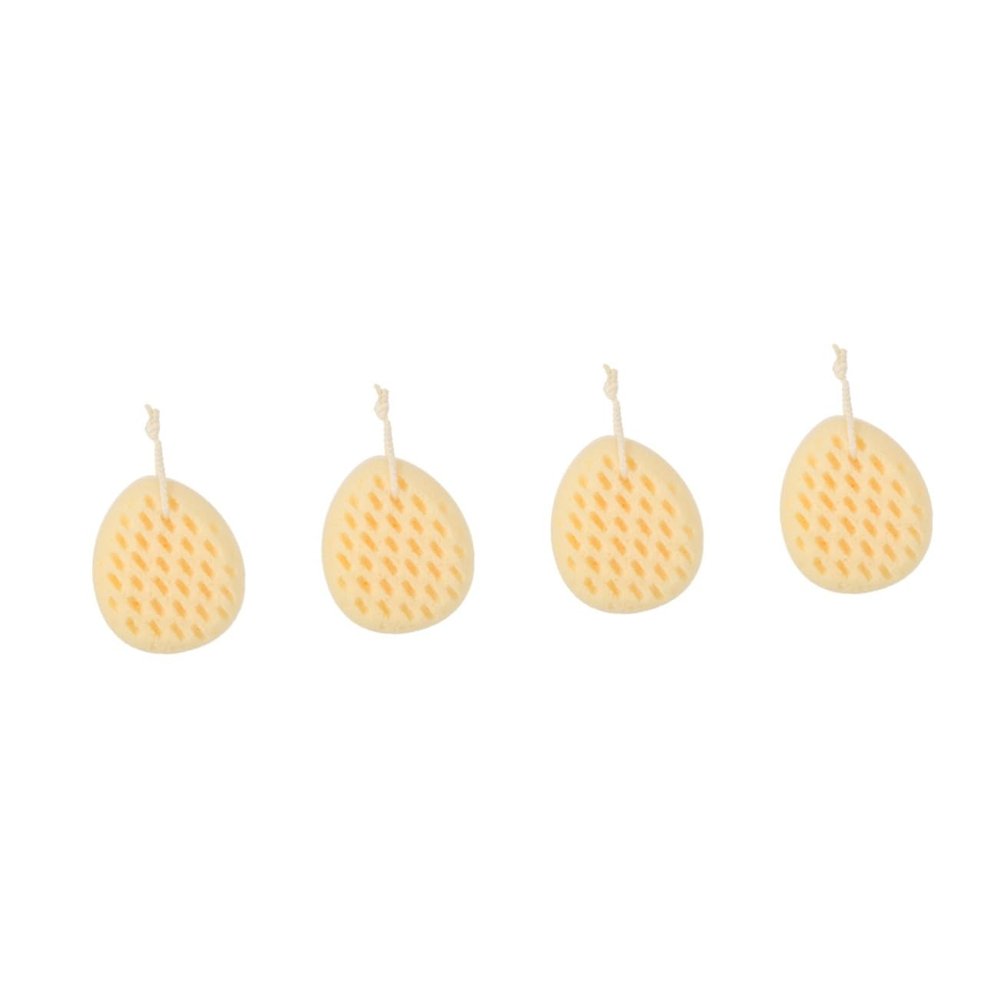 Beavorty 4-Piece Exfoliating Bath Sponge Set
