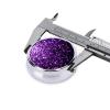Round Glitter Pill Case, Portable and Compact, Ideal for Travel, Purple view 4