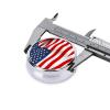 Patriotic American Flag Pill Box, Round, Portable and Compact, Ideal for Travel view 4
