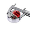 Round Compact Portable Pill Organizer with London Phone Booth Print view 4