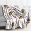 Cozy Christmas Gingerbread Man Blanket, 130 x 160 cm, Soft Flannel Fleece Throw view 2