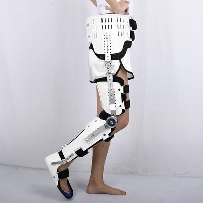 Adjustable Hip-Knee-Ankle-Foot Orthosis with Hinged Knee Support