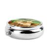 Round Golden Retriever Pill Case, Portable and Compact view 3