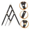 SOLUSTRE 3-Piece Durable Stainless Steel Eyebrow Ruler, Easy to Use and Carry, for Makeup Artists view 3