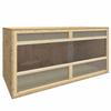 PRISSENT Wooden Terrarium with Glass, 100 x 47 x 47 cm view 1