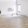 INLIFE 52-Piece Pet Cage with Door, Black, 35 x 35 cm, Steel, 15.1 kg, 3114029 view 1