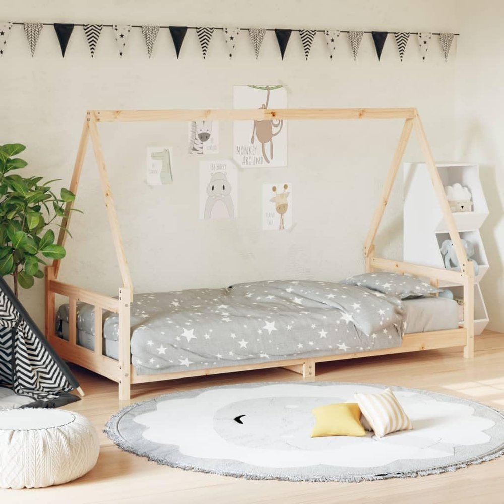 INLIFE Children's Bed 90 x 190 cm Solid Pine, 19.25 kg, 834462