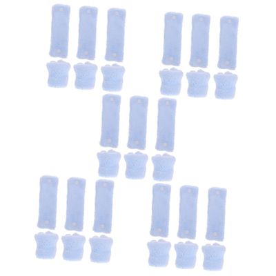 FRCOLOR 30-Piece Heatless Fleece Curlers for Gentle Waves