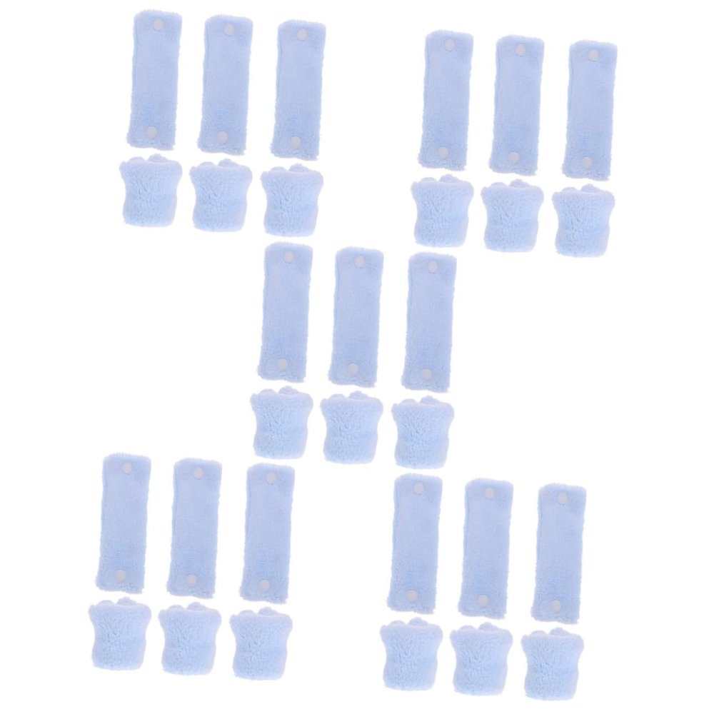 FRCOLOR 30-Piece Heatless Fleece Curlers for Gentle Waves