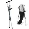 SilteD Height-Adjustable Forearm Crutches, Pair, Ergonomic Extendable Aluminum Crutches with Padded Grips, Supports up to 550 lb (Blue) view 1