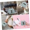 FRCOLOR 4-Piece Small Animal Hay and Food Feeders for Guinea Pigs and Rabbits view 4