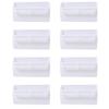 FRCOLOR 8-Piece White Plastic Parrot Feeders with Simple Hanging Design view 1