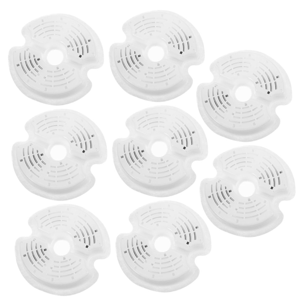 minkissy 8-Pack Replacement Water Dispenser Filters for Pets, White
