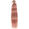 Brazilian Straight Human Hair Bundles, 100% Human Hair, Woven, Rose Gold, Pink, Remy Hair, 3-Bundle Hair Extensions (Size: 26 26 26 26) view 1