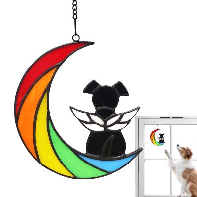 BSEID Stained Glass Dog Angel - Pet Memorial Gifts for Dogs