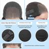 4x4 Lace Human Hair Bob Wig, Deep Curly, Glueless, Natural Black, 10 Inch view 3